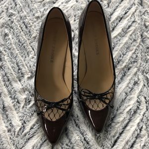 Audrey Brooke size 7 Dark burgundy patent heels